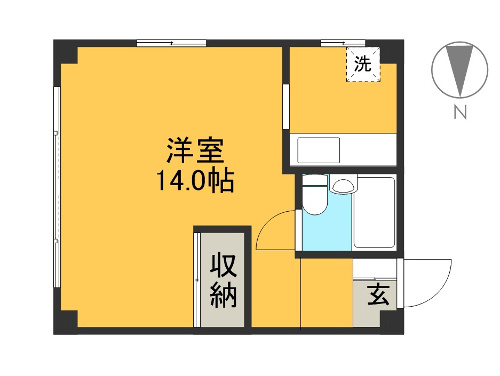 コーポ光 301号室 間取り図