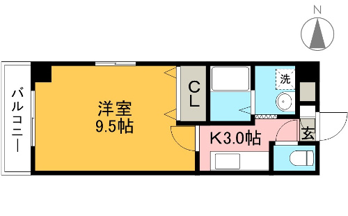 Wistaria21 401号室 間取り図