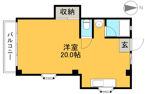 ピュアコート21 101号室 間取り図