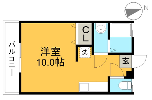 メゾン長尾山12 203号室 間取り図