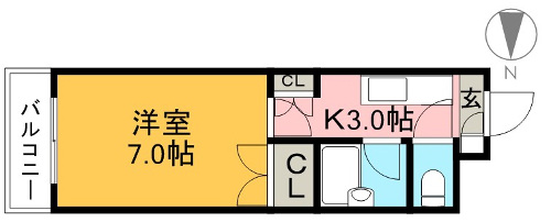 ジョイフル西町 102 間取り図