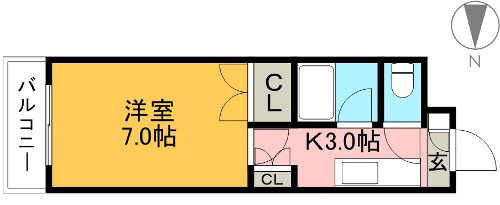 ジョイフル西町 503 間取り図