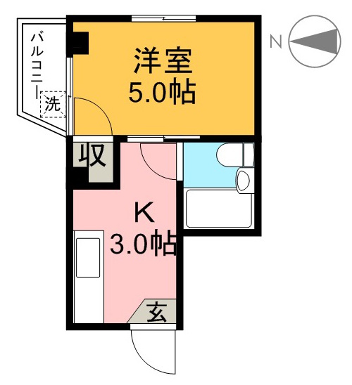 太陽舎ビル 403 間取り図