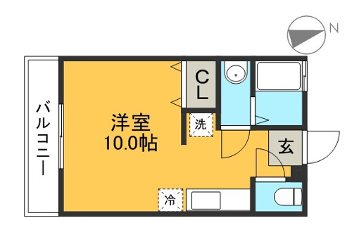 メゾン長尾山12 105 間取り図