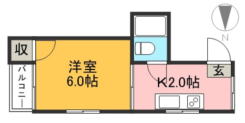 トマトハウスⅡ 102 間取り図