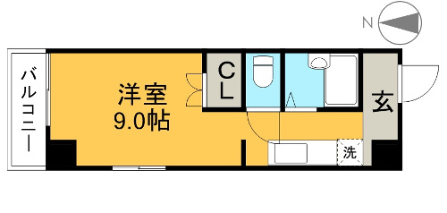 マーガレットパレス 405 間取り図