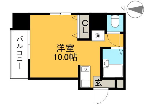 リヴィエラ二葉町 401 間取り図