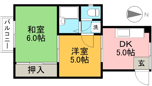 梅西コーポ 301 間取り図