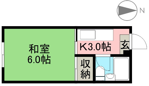 千光寺ハイツ 302 間取り図