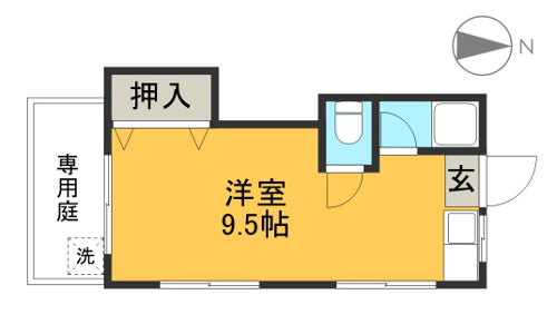 ファンネル 101 間取り図