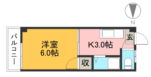 エスティハウス 106 間取り図