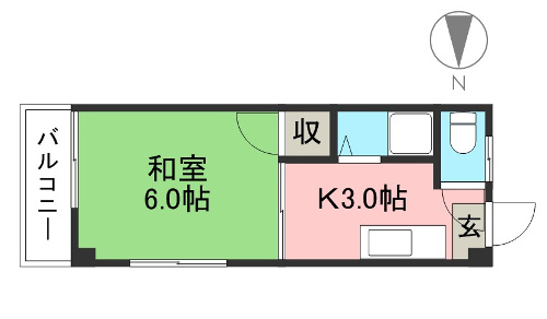 エスティハウス 301 間取り図